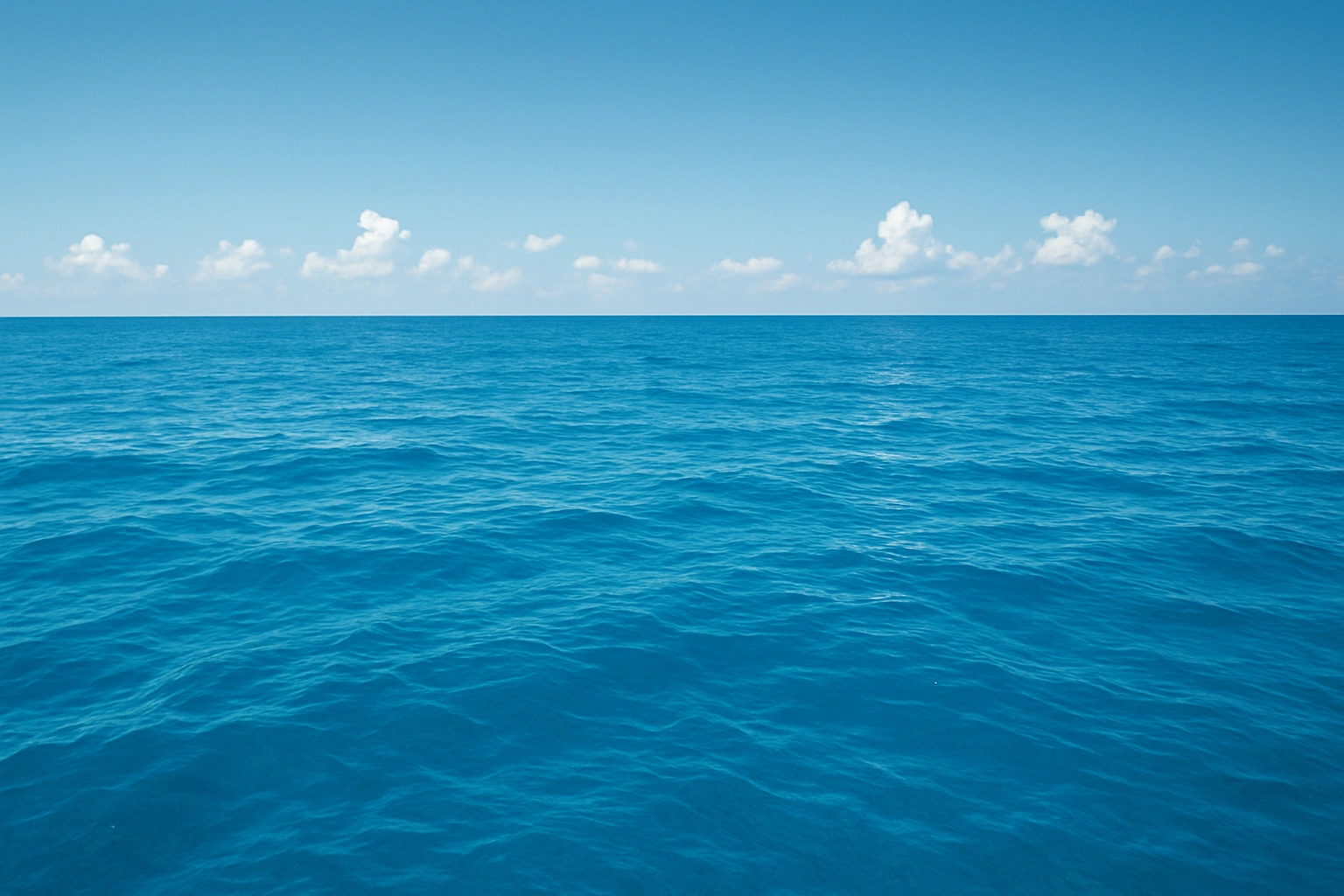 A clean ocean, symbolizing the goal of a zero waste lifestyle to reduce plastic pollution.